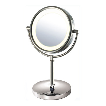 Two way standing mirror with 5x mag