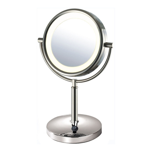 Double side magnifying mirror with lights
