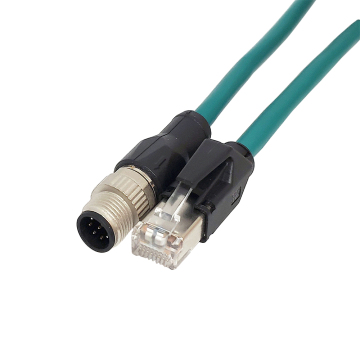M12 4pin to rj45 connector