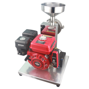 Stainless Steel Gasoline Power Flour Mill Corn Grinder Machine