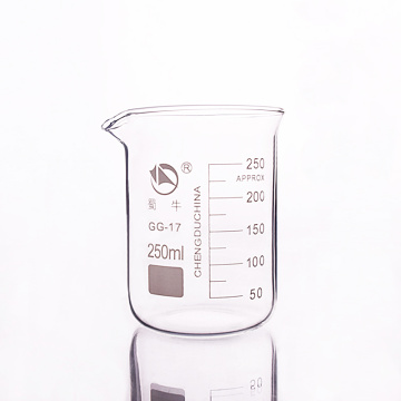 3pcs Beaker in low form,Capacity 250ml,Outer diameter=71mm,Height=98mm,Laboratory beaker