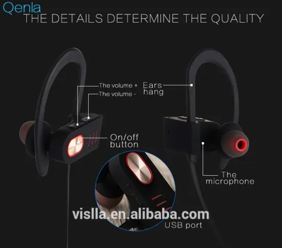 2017 New Arrival High Quality ipx4 Sweatproof Bluetooth stereo headphone,Wireless sport headset&earbuds