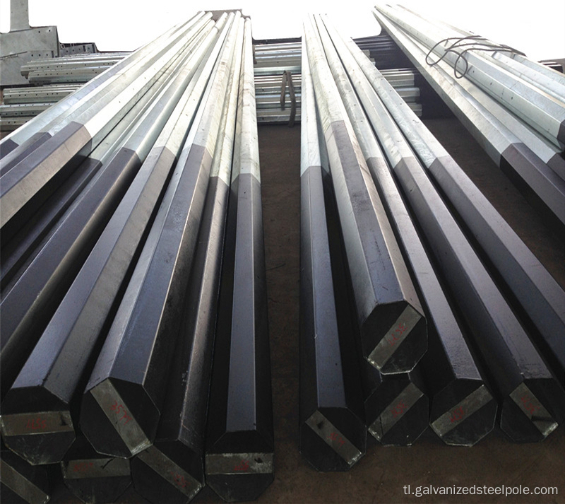 Ang Philippines Galvanized NEA Standard Distribution Steel Pole