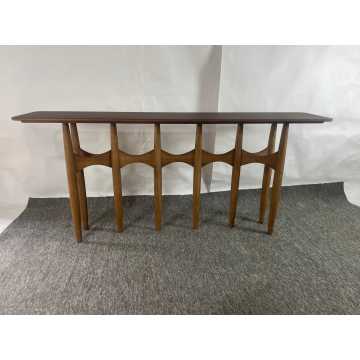 Vintage Entry Mid Century Solid Wood Console Table