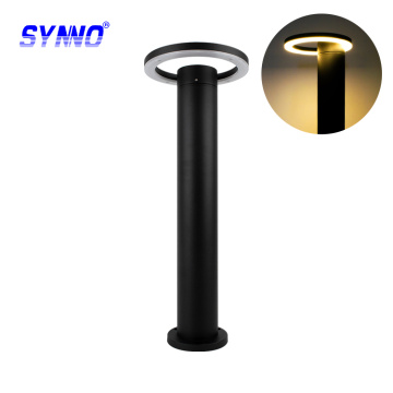 Fekete alumínium táj fűnyelv LED Bollard Lights