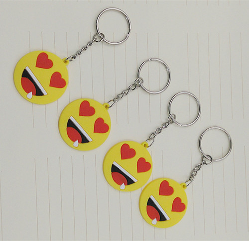 Promotional Emoticons and Smileys PVC Keyring 1