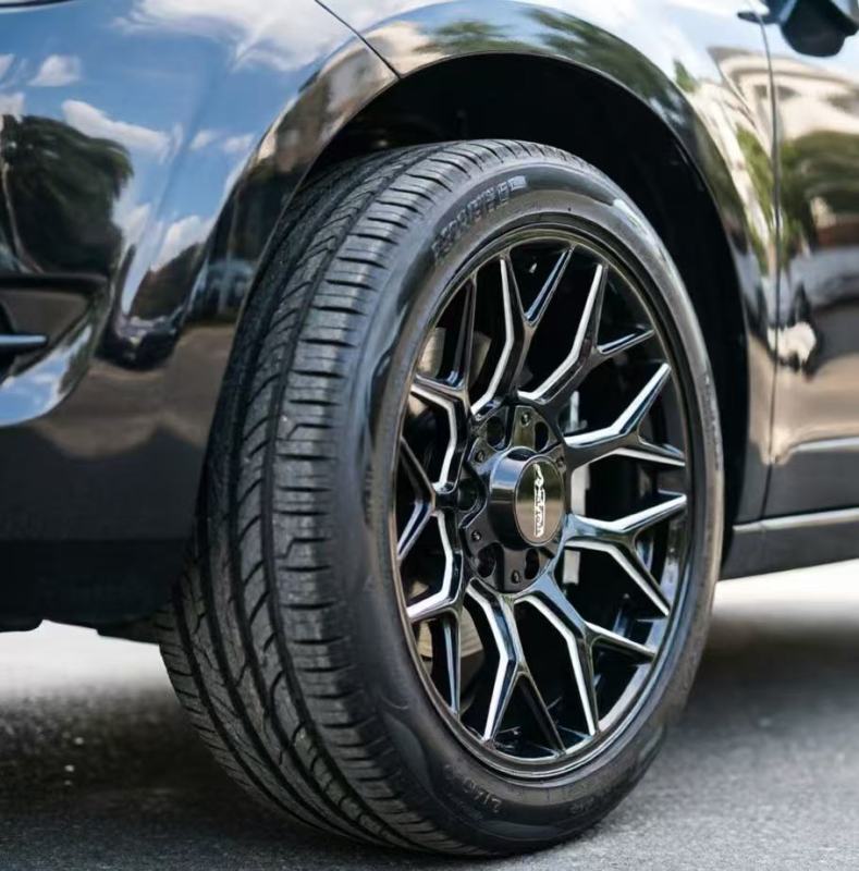 20 inch gloss black milled edge wheels