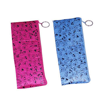 Pencil Case, Made of Polyester, with Skull Printing