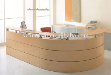 Curved Reception Desk | check out counter.