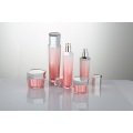 Hexagon acrylic empty cosmetic bottle with pump