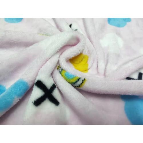Double Side Flannel with Geometric Printing Fabric
