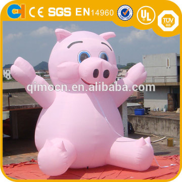Inflatable huge advertising pink pig , huge inflatable pig for advertising , inflatable advertising replica