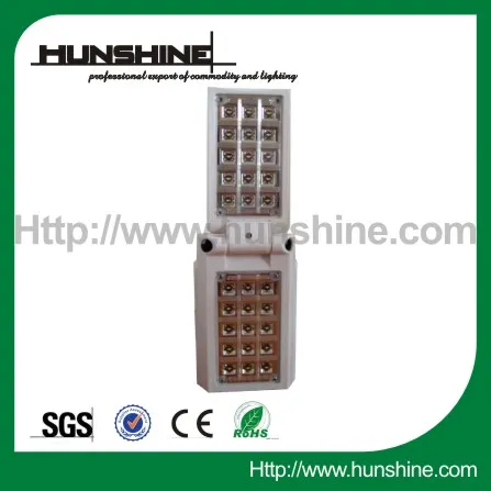 mini portable folding rechargeable led emergency light with 15+15led