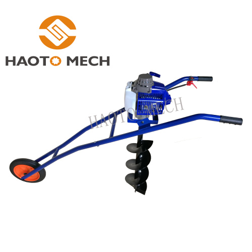 62cc hand push earth auger hole drilling machine