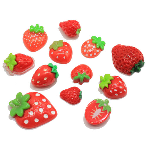 Top Quality Assorted of Strawberry Flatback Fruit Craft for Hairbow Center Ornament