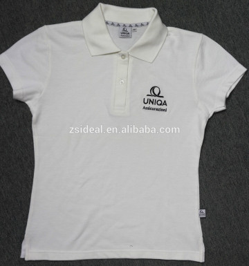 100% cotton pique laides polo knit shirt