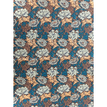 Ethnic Flower Rayon Poplin shuttle 45S Printing Fabric