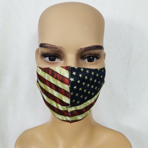 Ready to ship bandana china factory personalized face shield American flag spandex face guard veil