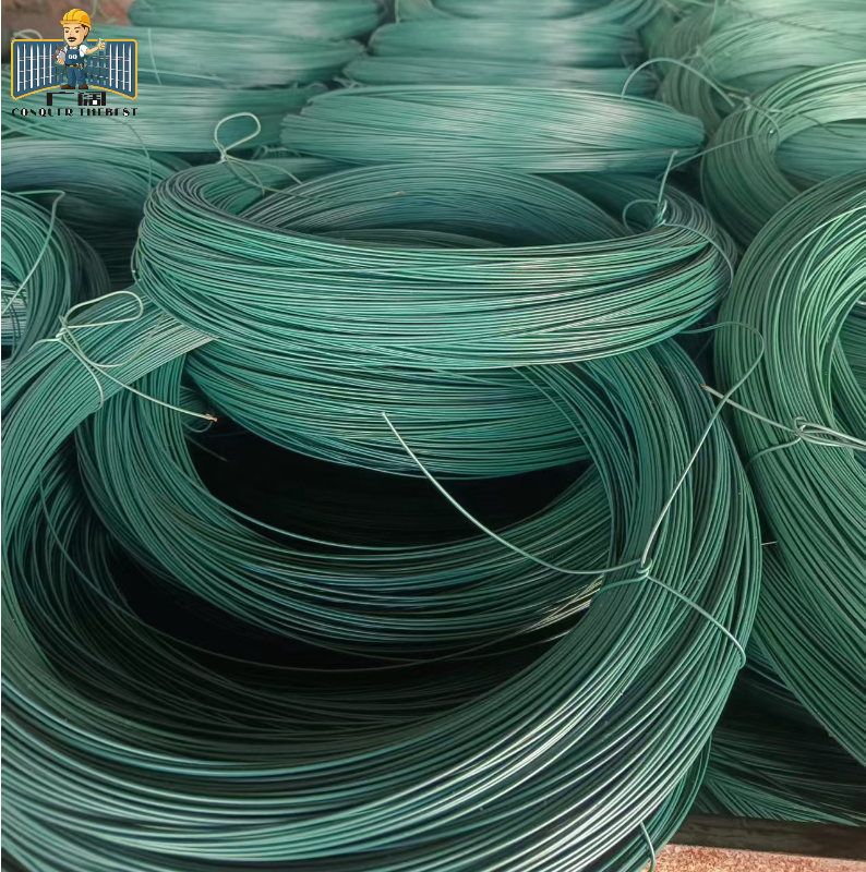 plastic covered galvanized metal wire