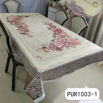 Simple retro PU individual tablecloth with fabric tablecloth
