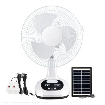 Hot Sale: 12 Inch Solar Fan - Charging Fan Lamp with Long Life and High Wind for Outdoors