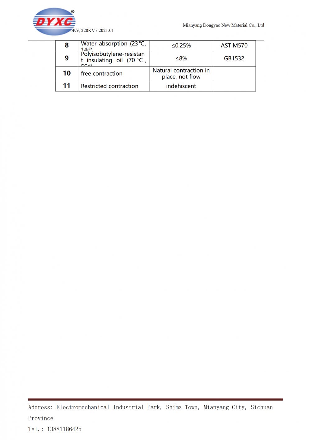 110kv 220kv Oil Proof Tube