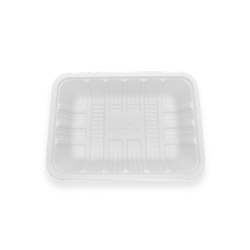 1100ml Corn Starch Disposable Food Serving Tray