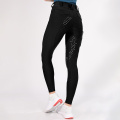 Classic Black Ladies Equestrian Silicone Breeches Pants