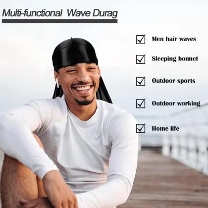 Fashion Custom Unisex Soft Stretchable Turban Durag