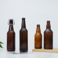 Glass Amber Beer Bottles with Flip Caps