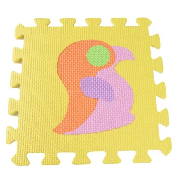 Removable cartoon pattern alphanumeric splicing floor mat