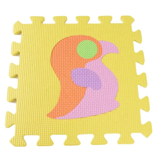 Removable cartoon pattern alphanumeric splicing floor mat