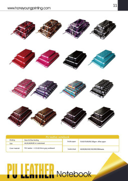 pu leather notebook