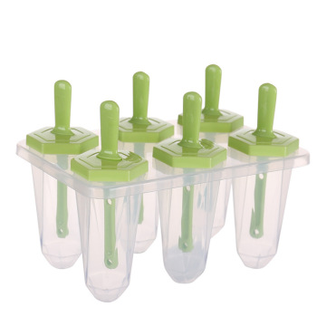 Hot Selling 6-Piece BPA-Free Dishwasher Safe Reusable Ice Cream Pop Molds with Easy Release Feature