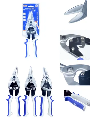 Wholesale Multi-purpose Chrome Vanadium 10 Inch Straight Left Right Tin Snips Aviation Snips