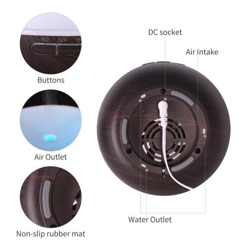 200ml Small Wood Ultrasonic Aroma Diffuser Baby Humidifier