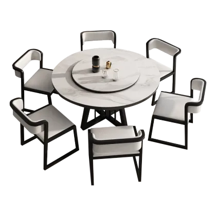 Modern Luxury Multifunctional Round Dining Table