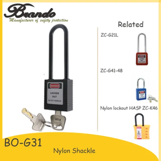 ABS Plastic Shackle Safety Padlock With Master Key