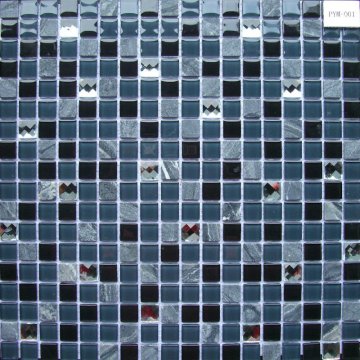PYM-001 Italy Classical Stone mix Glass Mosaic Tile