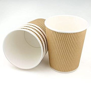 Biodegradable and Recyclable Custom Logo Printed Coffee Cups
