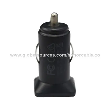 Dual USB Car Charger, Black