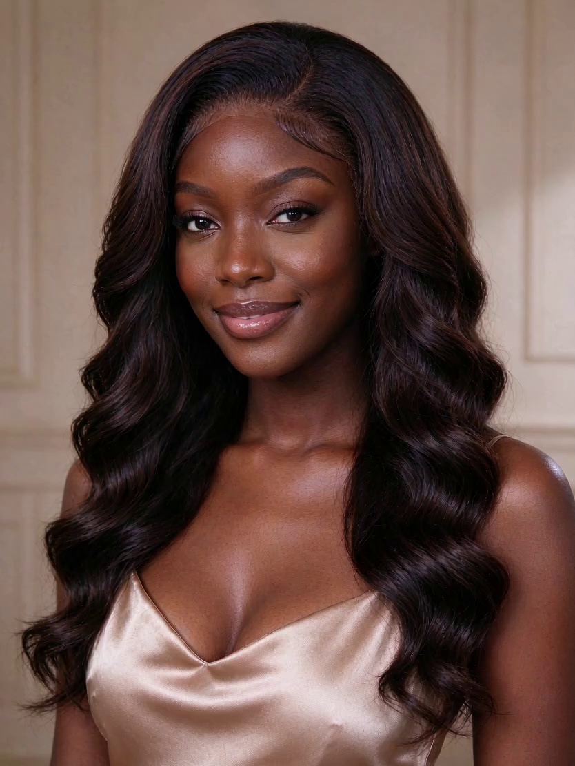 24 Inch 13x4 HD Lace Frontal Deep Wave 150% Density 2 Human Hair Glueless Wig