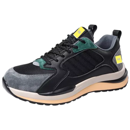Hot Selling Industrial Breathable Steel Toe Safety Trainers for Men