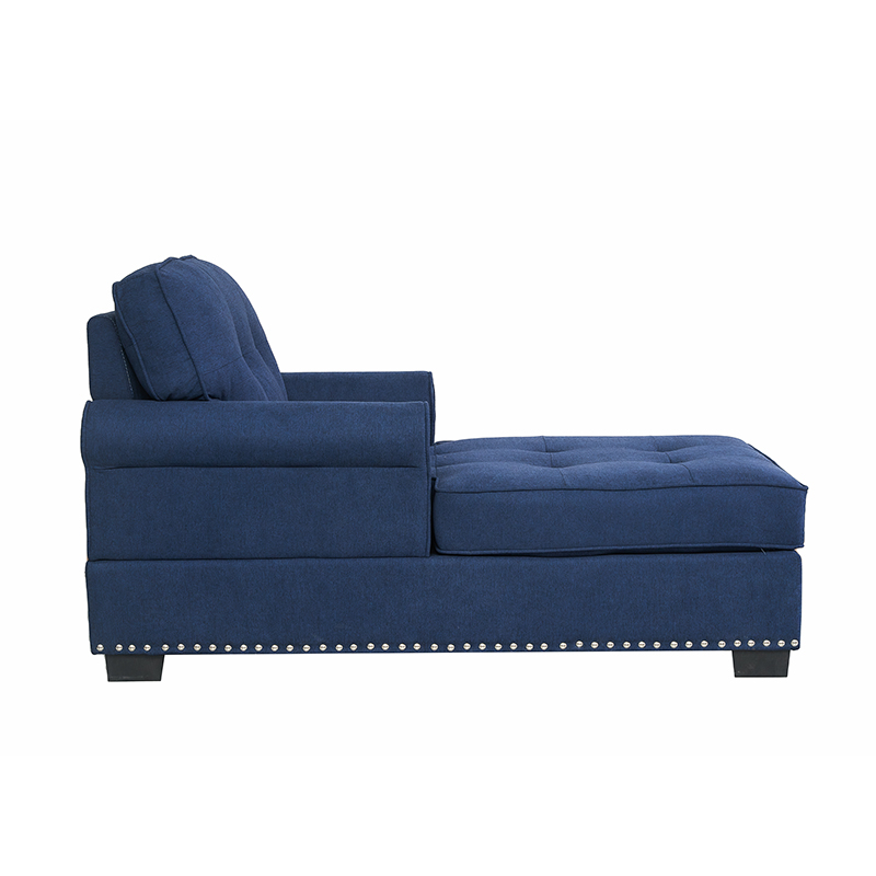 Classic Linen Fabric Royal Chaise Lounge