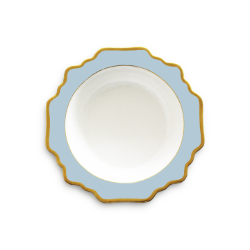 9 Inch Gold Ceramic Salad Bowl & Porcelain Soup Bowl Wholesale for Wedding