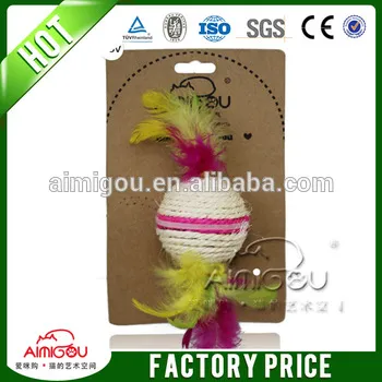 cheap and colorful wholesale sisal cat toys making