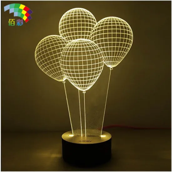 The New fashion 3 d stereoscopic LED table light/home decoration LED night light