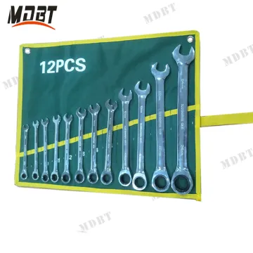 12pcs 8-24MM 72 Teeth Gear Universal Ratchet Spanner Wrench Set
