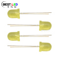 Super Bright 590nm 8mm LED AMARELO LIMPE CLARO