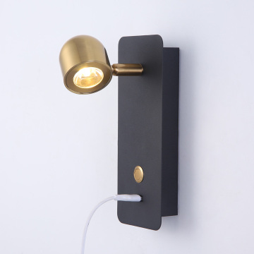 Lampada da lettura a parete nordica per camera da letto, soggiorno e illuminazione dell'hotel
